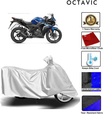 octavic Waterproof Two Wheeler Cover for Honda(CBR 150R, Silver)