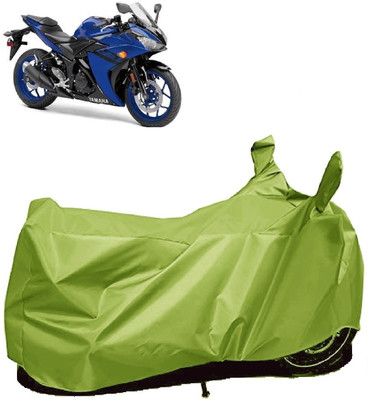 AutoFave Two Wheeler Cover for Yamaha(YZF R3, Green)