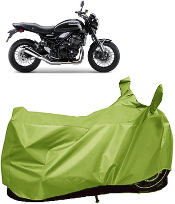 AutoFave Two Wheeler Cover for Kawasaki(Z900RS, Green)