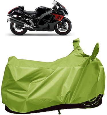 AutoFave Two Wheeler Cover for Suzuki(GSX R1300 Hayabusa, Green)