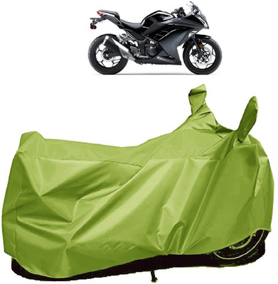 Autoprime Two Wheeler Cover for Kawasaki(Ninja 300, Green)
