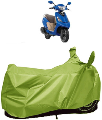 AutoFave Two Wheeler Cover for TVS(Zest 110, Green)