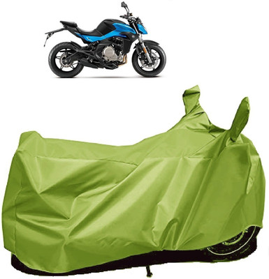 AutoFave Two Wheeler Cover for CFMoto(650 NK, Green)
