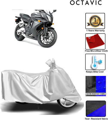 octavic Waterproof Two Wheeler Cover for Honda(CBR 650F, Silver)