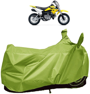 AutoFave Two Wheeler Cover for Suzuki(DR-Z50, Green)