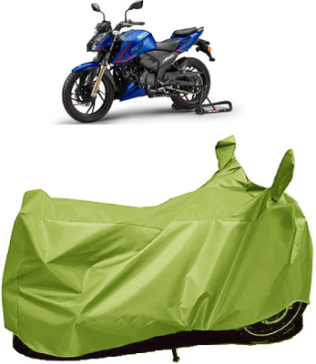 AutoFave Two Wheeler Cover for TVS(Apache RTR 200 4V, Green)