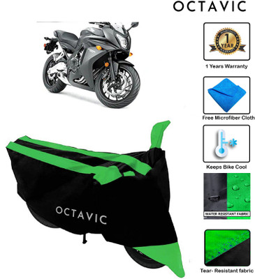 octavic Waterproof Two Wheeler Cover for Honda(CBR 650F, Green)