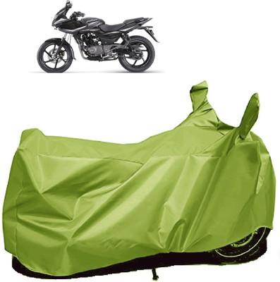 AutoFave Two Wheeler Cover for Bajaj(Pulsar 220F, Green)