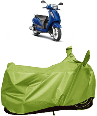 AutoFave Two Wheeler Cover for Suzuki(Access 125, Green)