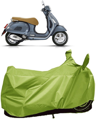 AutoFave Two Wheeler Cover for Vespa(GTS 300, Green)