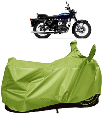 AutoFave Two Wheeler Cover for Royal Enfield(Bullet 350 New, Green)