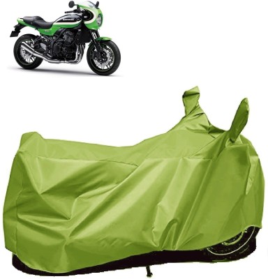 AutoKick Two Wheeler Cover for Kawasaki(Z900 RS Cafe Racer, Green)