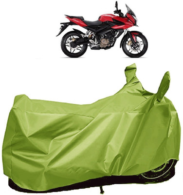 AutoFave Two Wheeler Cover for Bajaj(Pulsar AS 150, Green)