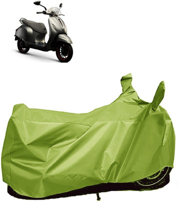 AutoKick Two Wheeler Cover for Bajaj(Chetak, Green)