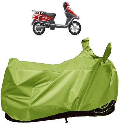 AutoFave Two Wheeler Cover for Hero Electric(Electric Flash, Green)