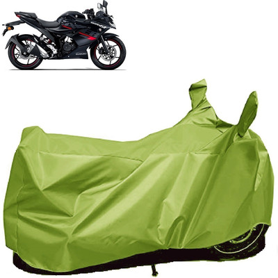 Autoprime Two Wheeler Cover for Suzuki(Gixxer SF, Green)