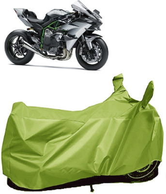 AutoFave Two Wheeler Cover for Kawasaki(Ninja H2, Green)