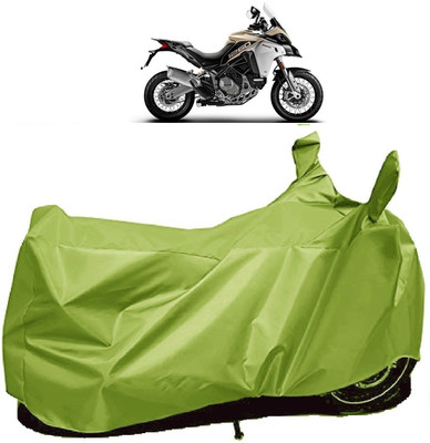 AutoFave Two Wheeler Cover for Ducati(Multistrada 1260, Green)
