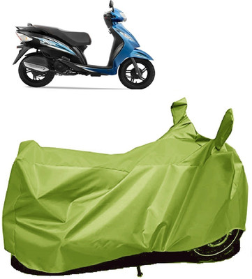 ANTOFY Two Wheeler Cover for TVS(Wego, Green)