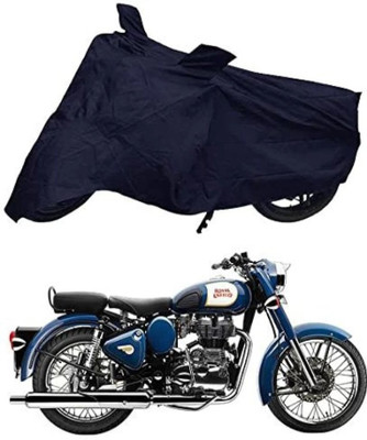 Mdstar Waterproof Two Wheeler Cover for Royal Enfield(Bullet Trials 350, Blue)
