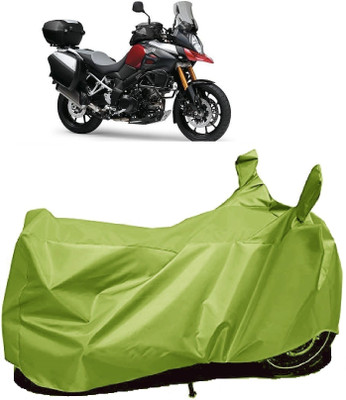 AutoFave Two Wheeler Cover for Suzuki(V-Strom 1000, Green)