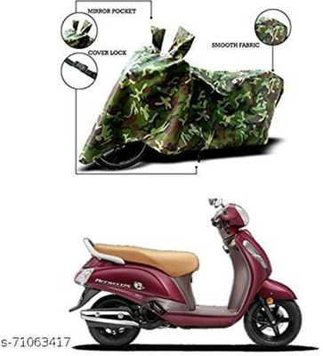 THE REAL ARV Waterproof Two Wheeler Cover for Suzuki(Access 125, Multicolor)