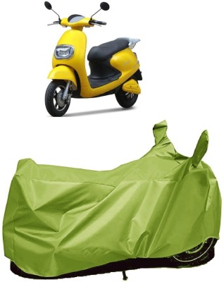 AutoKick Two Wheeler Cover for Techo Electra(Emerge, Green)