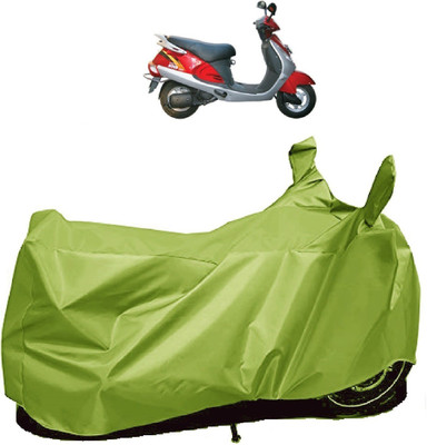 AutoFave Two Wheeler Cover for Kinetic(Nova, Green)