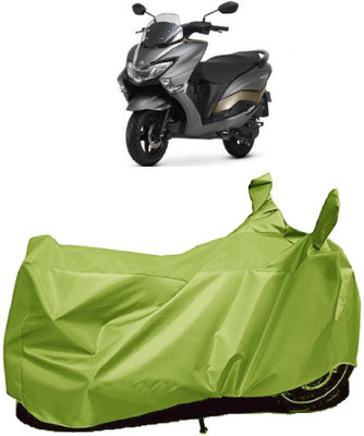 AutoFave Two Wheeler Cover for Suzuki(Burgman Street 125, Green)