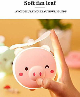 TECHGEAR USB Charging LED Nautral Fill Light Makeup Portable Mirror with Fan USB Charging LED Nautral Fill Light Makeup Portable Mirror with Fan USB Fan(Pink)
