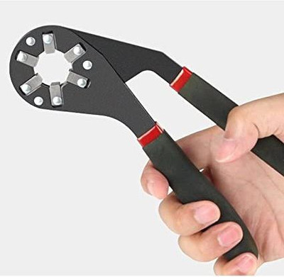SEAHAVEN 6Inch Multi-Function Hexagon Universal Wrench Adjustable Bionic Plier Spanner Repair Hand Tool (Small) Single Sided Bionic Wrench Household Repairing Single Sided Socket Wrench(Pack of 1)