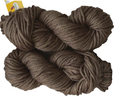 Simi Enterprise Vardhman Knitting Yarn Thick Chunky Wool, Brown 500 gm S-M ART- CJI