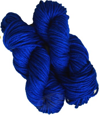 KNIT KING Vardhman Knitting Yarn Thick Chunky Wool, Royal 500 gm K_K ART- CAD