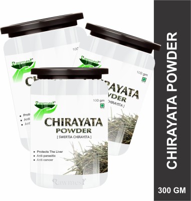 Rawmest Natural Chirayata Powder|Organic Kalmegh Powder|Swertia Chirata Powder 300g(Pack of 3)