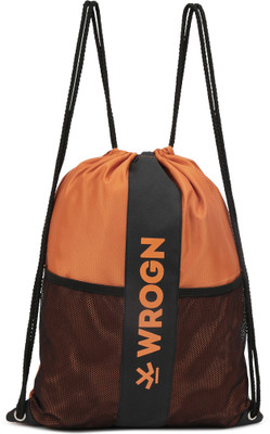 WROGN Small drawstring bag 15 L Backpack(Orange)