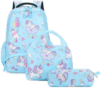 Little Surprise Box Light blue Small Unicorn 2 L Backpack(Blue)