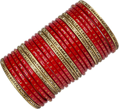 Anshi Creations Lac Bangle Set(Pack of 24)