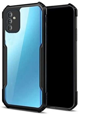 Creativo Back Cover for Samsung Galaxy M23 5G, Samsung Galaxy F23 5G (Black, Transparent Camera Bump Protector )(Transparent, Grip Case, Silicon, Pack of: 1)