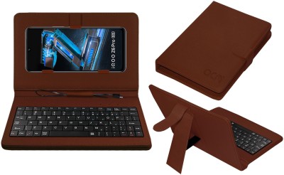 ACM Keyboard Case for Iqoo Z6 Pro(Brown, Cases with Holder, Pack of: 1)