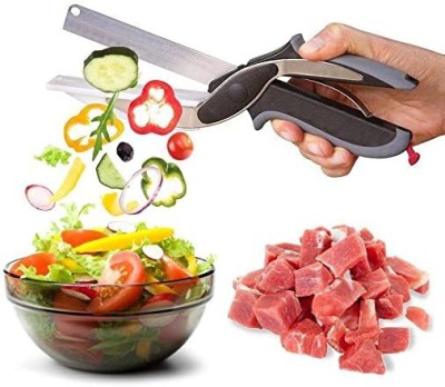 KitchExpo Clever Cutter Premium Quality Stainless Steel 2-in-1 Vegetable and Fruit Chopper Vegetable & Fruit Chopper(1 x 2-in-1 Knife)