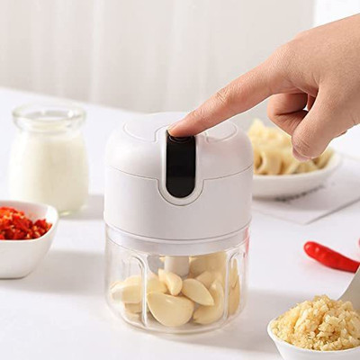 COSKIRA Electric Mini Food Chopper Wireless Garlic Ginger Onion Vegetable Meat Nut Electric Grater & Slicer(1 x Electric Mini Food Chopper)