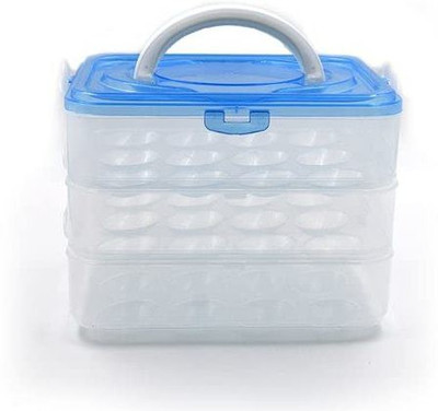 kripara Plastic Egg Container  - 3 dozen(Multicolor)