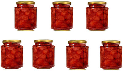 1st Time Glass Utility Container  - 200 ml(Pack of 7, Clear)