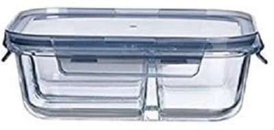 HALO NATION Glass Fridge Container  - 1000 ml(Clear)