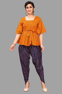 68% OFF on GUFRINA Women Top and Dhoti Pant Set 68% OFF on GUFRINA Women Top and Dhoti Pant Set