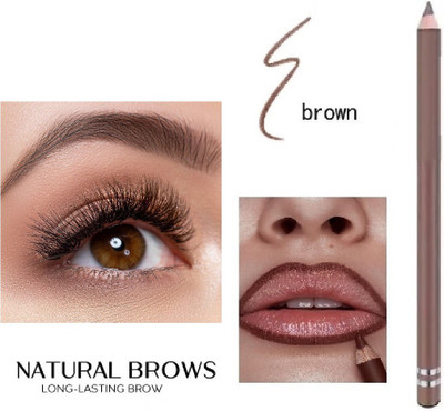 Herrlich EYE BROW with brush pencil helps to even out and gives perfect brows.(Dark Brown)