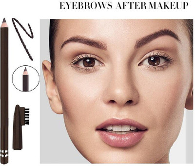 Herrlich brush attached with the pencil helps to even out and gives perfect brows.(Dark Brown)