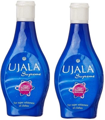 Ujala SUPREME FABRIC WHITENER 150ML (75ML X 2) PACK OF 2 Fresh Fabric Whitener(2 x 75 ml)