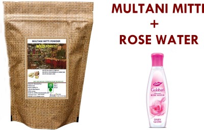 WILD FOREST MULTANI MITTI POWDER 400 GM & DABUR GULABRI (ROSE WATER ) 30 ML (2 x 0.1 ml)(2 x 200 g)