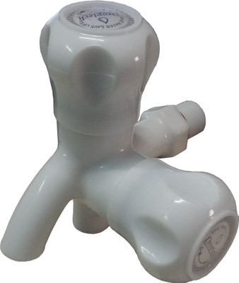 droptech Fancy Pvc bib cock 2 in 1 water tap two way faucet bib tap Water Tap Two Way Faucet pack of 1 Bib Tap Faucet(Wall Mount Installation Type)